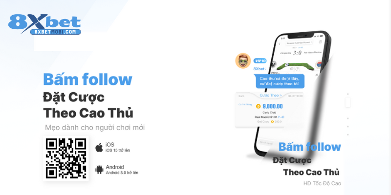 Quét mã QR tải app 8xbet dành cho thiết bị iOS